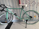 SANGPU公路自行車(chē)成人單速實(shí)心胎雙碟剎單車(chē)騎行自行車(chē)男女學(xué)生活飛賽車(chē) 40刀-比安奇 24寸 曬單實(shí)拍圖