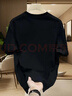 賓色短袖T恤男款夏季新款時(shí)尚潮流半袖體恤印花圓領(lǐng)休閑打底潮流上衣 黑色 2XL 【適合150-170斤】 曬單實(shí)拍圖