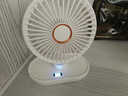 小 米（MI）適用新款臺式桌面風(fēng)扇空氣循環(huán)扇宿舍學(xué)生臺面辦公室USB冷風(fēng)小風(fēng)扇家用渦輪迷你電風(fēng)扇 白色【數顯+五檔+手動(dòng)搖頭】充電款 曬單實(shí)拍圖