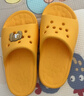 科柔（KENROLL）兒童防滑拖鞋居家休閑浴室洗澡卡通涼拖鞋 芒果黃 33-34(215mm) 曬單實(shí)拍圖