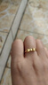 周大福愛(ài)心蝴蝶結活口黃金戒指工費160)約3.25g EOF100生日禮物 曬單實(shí)拍圖