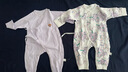 貝瑞加（Babyprints）寶寶連體衣2件裝嬰兒純棉哈衣四季柔軟內衣護肚長(cháng)袖家居爬服 紫66 曬單實(shí)拍圖