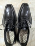 簡(jiǎn)·美惠皮鞋男手工擦色大碼高端英倫風(fēng)系帶尖頭正裝商務(wù)牛皮工作牛津鞋潮 黑色 39 曬單實(shí)拍圖