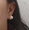 思梨珍珠耳釘無(wú)耳洞耳飾超閃無(wú)痛耳夾無(wú)耳洞優(yōu)雅風(fēng)氣質(zhì)輕奢高級感耳環(huán) 金色耳夾 曬單實(shí)拍圖