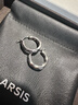 Arsis【許妍同款】自由搭配潺流耳圈耳釘女原創(chuàng  )耳飾生日禮物送女友 銀色小號 曬單實(shí)拍圖