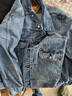 Levi's李維斯26年春夏新款男士美式復古工裝風(fēng)休閑牛仔夾克外套 藍色 L 曬單實(shí)拍圖