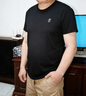 皮爾卡丹高端絲光棉短袖t恤男士夏季新款圓領(lǐng)刺繡寬松商務(wù)休閑保羅打底衫 2016黑色 XL 17552適合140-155斤 曬單實(shí)拍圖
