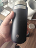 京東京造 咔噠保溫杯 茶水分離Tritan杯口三段式男士女316L不銹鋼 黑400ml 曬單實(shí)拍圖