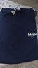 馬克華菲（MARK FAIRWHALE）短袖男士夏季潮牌休閑短袖T恤男寬松重磅220g純棉男裝 藏青色 XL 曬單實(shí)拍圖