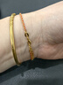 潮宏基至簡(jiǎn)足金黃金手鏈女紅繩手飾送女友生日禮物計價(jià)  約3.2g 曬單實(shí)拍圖