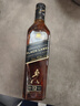 尊尼獲加（JOHNNIE WALKER）洋酒 12年黑方黑牌700ml 蘇格蘭調和型威士忌無(wú)盒 曬單實(shí)拍圖