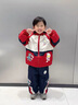 G.duck奧特曼衣服男童套裝春秋2026新款兒童套裝防風(fēng)連帽沖鋒衣兩件套 紅色 100 (建議身高90cm 3-4歲)cm 曬單實(shí)拍圖