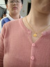 周生生情人節禮物黃金吊墜玫瑰花 足金掛墜女不含項鏈78715P計價(jià)3.5克 曬單實(shí)拍圖