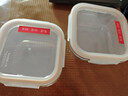 樂(lè )扣樂(lè )扣（LOCK&LOCK）耐熱玻璃保鮮盒微波爐飯盒上班學(xué)生冷藏上班餐盒水果保鮮盒四件套 曬單實(shí)拍圖