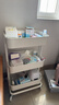 宜家（IKEA）拉斯克家居小推車(chē)置物架移動(dòng)茶水咖啡桌客廳廚房收納架 白色大號 35*45*77cm 曬單實(shí)拍圖