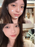 韓方五谷懶人美白素顏霜遮瑕遮痘印提亮膚色防水汗隔離妝前三合一bb貴婦霜 曬單實(shí)拍圖