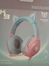ONIKUMA貓耳電競游戲耳機頭戴式粉色電腦耳機有線(xiàn)女生網(wǎng)紅主播直播可愛(ài)吃雞耳機帶麥克風(fēng)臺式筆記本網(wǎng)課用 漸變色貓耳朵耳機(7.1聲道USB版) 曬單實(shí)拍圖