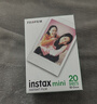 富士（FUJIFILM） instax 3英寸立拍立得相機mini迷你相紙 一次成像膠片膠卷 3寸雙包+相冊*3+冰箱貼相框【20張白邊】 官方標配 曬單實(shí)拍圖