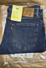 Levi's【商場(chǎng)同款】李維斯男士美式復古502標準錐形牛仔褲29507 藍色 31 (32) 曬單實(shí)拍圖