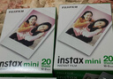 富士（FUJIFILM） instax 3英寸立拍立得相機mini迷你相紙 一次成像膠片膠卷 3寸雙包+相冊*3+冰箱貼相框【20張白邊】 官方標配 曬單實(shí)拍圖