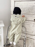 G.duck小黃鴨嬰兒衣服春秋款外出服新生兒沖鋒衣超萌寶寶連體衣幼兒爬服 綠色 73cm 73碼建議7-9個(gè)月13-18斤 曬單實(shí)拍圖