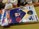 紅雙喜（DHS）乒乓球拍五星級直拍H5006反膠單拍附拍包+乒乓球 曬單實(shí)拍圖