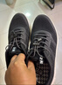足力健老人鞋中老年輕便休閑散步鞋2431380J 男 黑色 44 曬單實(shí)拍圖