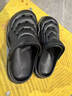 QYCKABY洞洞鞋男士夏季外穿2026新款eva防滑厚底沙灘戶(hù)外大碼涼拖鞋男款 黑紫 41-42 適合42-43 曬單實(shí)拍圖