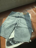 增致牛仔（zengzhi）【天絲萊賽爾】牛仔短褲男夏季薄款中褲男休閑寬松直筒五分褲子男 曬單實(shí)拍圖