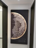 福進(jìn)門(mén)現代簡(jiǎn)約入戶(hù)玄關(guān)裝飾畫(huà)輕奢高級感月球燈畫(huà)走廊過(guò)道掛畫(huà)高檔大氣 A款-皓月星辰 50*100cm 雙層立體精雕實(shí)物砂巖無(wú)框畫(huà) 普通款不發(fā)光（立體精雕砂巖畫(huà)） 曬單實(shí)拍圖