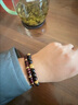 秦庭瀾境印度小葉紫檀算盤(pán)片珠手串原創(chuàng  )民族國風(fēng)檀香木文玩手鏈禮物 暮清（小葉紫檀4x7mm直切珠） 曬單實(shí)拍圖