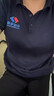 藍之旺 T恤定制工作服印字logo夏季防曬抗菌短袖polo公司銷(xiāo)售文化衫訂做 A款藏青色 【冰氨涼感-防曬抗菌】 L 曬單實(shí)拍圖