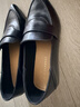 ZHR樂(lè )福鞋女春秋通勤平底小皮鞋英倫黑色尖頭單鞋子女 K369 黑色 39 曬單實(shí)拍圖