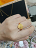 世紀緣黃金戒指女牡丹花足金古法琺瑯國風(fēng)送女友生日禮物 6.76g16圈號 曬單實(shí)拍圖