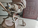 XUM嬰兒車(chē)嬰兒推車(chē)0-6歲用折疊可坐可躺帶減震遛娃神器雙向溜娃車(chē) 六重減震|加高防護|全棚 卡其色 曬單實(shí)拍圖