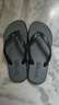 大嘴猴（paul frank）人字拖男士大碼夏季拖鞋戶(hù)外外出防滑耐磨夾趾沙灘鞋 灰 40-41 曬單實(shí)拍圖