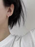 戚小米S999純銀水滴耳釘女螺絲擰扣養耳洞耳環(huán)2026新款爆款洗睡免摘耳飾 水滴耳釘一對【999純銀】 曬單實(shí)拍圖