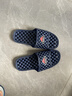 索凱特鞋底有洞的浴室帶孔拖鞋男洗澡按摩防滑家居漏水軟底透氣鏤空沖涼 深藍 男款2028圓粒 40-41 (適合39-40腳) 曬單實(shí)拍圖