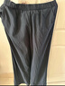 優(yōu)衣庫女裝法蘭絨舒適長(cháng)褲/全棉柔軟寬松直筒休閑褲478849 09 黑色 M 曬單實(shí)拍圖