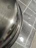 百暢316l不銹鋼圓盤(pán)大號盤(pán)子家用涼皮蒸盤(pán)備涼菜盤(pán)碟子商用圓形托盤(pán) 特厚不銹鋼大圓盤(pán)：16cm 曬單實(shí)拍圖