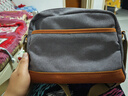 ANDSEEYOU品牌 斜挎包男 休閑單肩包 機車(chē)帆布包 工裝郵差包大容量電腦背包 紅棕色 曬單實(shí)拍圖