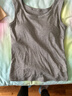 浪莎春夏季背心女修身舒適透氣大彈力自帶胸墊美背背心文胸可遮副乳 曬單實(shí)拍圖