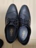 金利來(lái)（Goldlion）男鞋2026新款軟皮男士商務(wù)正裝鞋系帶婚鞋真皮軟底休閑皮鞋男 黑色系帶G596720233AAA G596720233AAA 40 曬單實(shí)拍圖