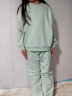 李寧（LI-NING）童裝兒童運動(dòng)套裝男女小大童束腳套頭衛衣衛褲套裝160YWEW027-1 曬單實(shí)拍圖