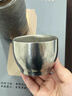 MEOD德國雙層純鈦智能溫度顯示保溫杯新款男女經(jīng)典茶水分離燉茶杯禮品 智能內蓋/皓月銀420ml 禮盒裝 曬單實(shí)拍圖