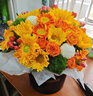 冉子花坊鮮花速遞同城配送向日葵混搭抱抱桶玫瑰送愛(ài)人女友生日禮物真鮮花 抱抱桶混搭 曬單實(shí)拍圖