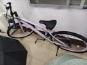 ICOLOUR自行車(chē)成人山地車(chē)公路賽車(chē)單車(chē)騎行變速內走線(xiàn)學(xué)生男女青少年 【丁香紫】非減震-鋼架輻條輪 26寸21速（160-180cm） 曬單實(shí)拍圖