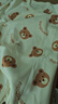 Aengbay昂貝【孕媽有禮】春裝新生嬰兒衣服純棉初生和尚服哈衣寶寶連體衣 小熊餅干 59cm 曬單實(shí)拍圖