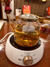 蘇泊爾電陶爐煮茶器泡茶迷你煮茶爐紅茶老白茶普洱養生茶爐圍爐煮茶旋鈕操控小型家用便攜式加熱 白色【火力可調】 曬單實(shí)拍圖