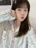繆黛 MAULTIAY雙層棉紗睡衣女2026春秋季新款可愛(ài)小狗少女長(cháng)袖純棉家居服可外穿 條紋全棉小狗 《少量現貨》 M 曬單實(shí)拍圖